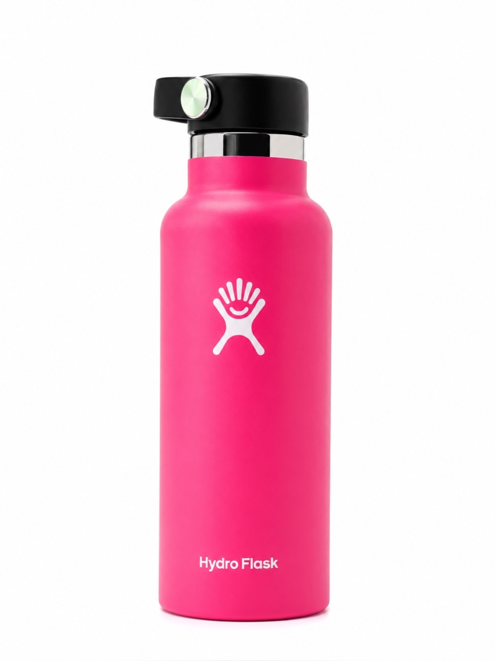 Hydro Flask 18 oz Standard Mouth Water Bottle Flex Cap Pink